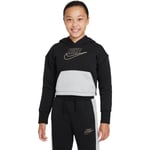 Nike Sportswear Club Hettegenser Barn - Svart - str. 137 - 146