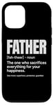 Coque pour iPhone 12/12 Pro Papa, c'est-à-dire qui sacrifie tout pour ton bonheur