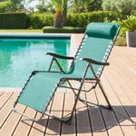 Hesperide - Fauteuil relax de jardin Silos émeraude acier traité époxy - Hespéride