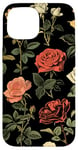 Coque pour iPhone 15 Vintage Botanique Rose Fleur Fille Mignon Floral Plant Mom