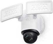 Eufy Security Floodlight Camera E340 Dual Cameras Wired Outdoor Security Camera,