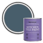 Rust-Oleum Blue Water-Resistant Kitchen Tile Paint in Gloss Finish - Blueprint 750ml