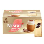 NESCAFÉ Cappuccino Unsweetened Taste Instant Coffee Sachets - 50 x 14.2g