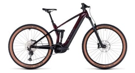 Vtt electrique tout suspendu cube stereo hybrid 140 hpc race 750 shimano deore xt 12v 750 wh 29   rouge liquid 2024