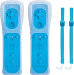 2 Manettes WII Gauche Télécommande Jeu Wii Manette avec Manchon en Silicone,sans Motion Plus(Q1015)