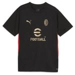 Milan Tränings T-Shirt - Svart/For All Time Red Barn - PUMA, storlek XS/128 cm