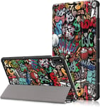 Coque Pour Huawei Matepad 10.4 2020, Ultra-Mince Smart Cover Housse Etui En Cuir Pu, Avec Support Et Fonction Auto Veille/Éveil, Pour Huawei Matepad 10,4 Pouce 2020 Tablette,Graffiti