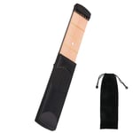 bulingbuling Pratique Pocket Guitar Chord Outil Formateur en Bois Doigt Exercice 4 Cordes Main avec Chantourner Sac Mini Guitare Doigt Mémoire Exerciseur pour Les Débutants