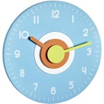 Tfa Dostmann - Horloge murale 60.3015.06 à quartz 230 mm x 40 mm bleu clair mécanisme dhorloge silencieux