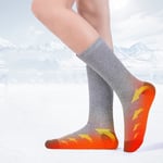 Chaussettes Chauffantes électriques Rechargeables avec 3 Fichiers de Température Réglable, Chauffe-pieds pour Cyclisme Ski Camping Randonnée Chasse