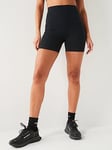 Gym + Coffee Women's Training Aurora Bike Shorts - Black, Black, Size L, Women