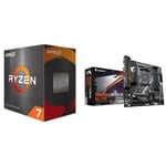 PACK Processeur AMD RYZEN 7 5800X - AM4 - 4,70 GHz - 8 cœurs + Carte mère GIGABYTE B550M AORUS ELITE