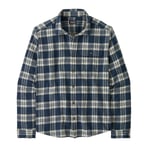 Patagonia Patagonia M' S L/s Cotton In Conversion Lw Fjord Flannel Shirt - Base Camp: New Navy - Herr - S- Naturkompaniet