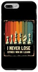 iPhone 7 Plus/8 Plus Chess Club I Never Lose Either I Win Or Learn Chess Coach Case