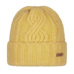 Womens Barts Farrah Knit Bobble Beanie Ski Hat Yellow