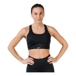 Nike Women Impact Sport Bra - Black/Volt Glow/Volt Glow, X-Small