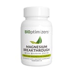 BiOptimizers Magnesium Breakthrough Supplement V4.0 | Has 7 Forms of Magnesium: Glycinate, Malate, Citrate, and More | Natural Sleep and Brain Supplement | 60 Capsules