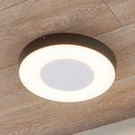 Lucande LED-ulkokattovalaisin Sora, pyöreä, sensori