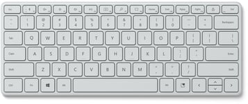 Microsoft Designer Compact - Clavier - sans fil - Bluetooth 5.0 - AZERTY - Gris glacier