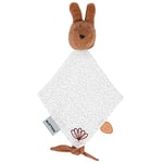 Nattou Mini Doudou en Coton (Mousseline) et Polyester, Lapin Bonnie, Compagnon Dès La Naissance, Environ 25 cm, Susie et Bonnie, Blanc