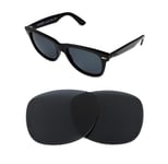 NEW POLARIZED REPLACEMENT BLACK  LENS FIT RAY BAN WAYFARER 2132 58mm SUNGLASSES