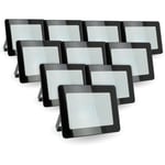 Lot de 10 projecteurs led 30W IP66 extérieur Température de Couleur: Blanc neutre 4000K