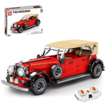 Sunbary Technic Classic Cars Building Kit,2.4Ghz RC Vintage Car Model, 1134Pcs Building Block Compatible with LEGO Technic