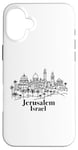 iPhone 16 Plus Jerusalem Israel Skyline Jewish Israeli Souvenir Women Men Case