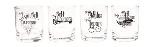 SD TOYS - Lot de 4 verres en verre Harry Potter 370 ml