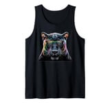 Panther Head Sunglasses Tank Top