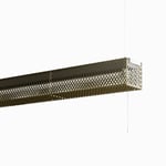 Grid (sträckmetall) - Pendlad skrivbordsbelysning | 4 färgalt. | Färg: Guld-fernissa (imitat) | Dimmerfunktion: Ja - Dragdimmer (98132182) | Modelspecifikt: T5-reflektor (98130182)