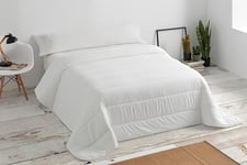 Degrees Home - 4 Estaciones - Couette pour lit 80/90 cm - Couette pour lit de 90 cm - Couette pour lit de 90 cm - Toute l'année - Fibre 270 + 170 g/m² - 155 x 220 cm - Blanc