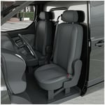 Housse de siège Auto / Voiture - Sur Mesure pour volkswagen transporter (Dès 09/2009) - 2 sièges