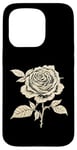 Coque pour iPhone 15 Pro Vintage Botanique Rose Fleur Fille Mignon Floral Plant Mom