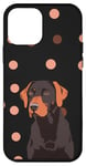 Coque pour iPhone 12 mini Noir minimaliste à pois Labrador Retriever nouveautés