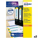 Printer labels Avery L4761 Hvid 25 Ark 192 x 61 mm (5 enheder)