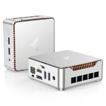 NiPoGi E2 Mini PC 1024 Go M.2 SSD, Ιntel Alder Lake-N97(jusqu'à 3,6 GHz), Mini Ordinateur 16 Go RAM, Double WiFi, LAN 1000 Mbps, HDMI 2.0 + DP, Mini Tour PC Double écran 4K pour école/Maison/Bureau.