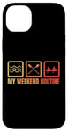 Coque pour iPhone 14 Plus Rameur Routine du week-end Entraîneur d'aviron Équipage