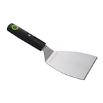 Cook'in garden - Spatule Équilibrée et Aimantée Courte - Inox et Manche Soft Touch - Accessoire Idéal pour Barbecue et Plancha au Gaz - Ustensile de Cuisine Extérieur