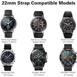 Silikon Sport Rem Samsung Galaxy Watch 3 45mm/Galaxy Watch 46mm/Huawei GT 2 46mm, 22mm /Samsung Gear S3, oranssi