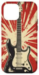 Coque pour iPhone 12 mini Guitare électrique vintage Rock-n-Roll Art de la guitare