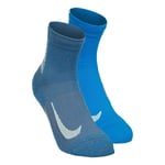 Nike Multiplier Crew Chaussettes De Running - Bleu