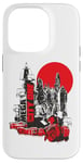 Coque pour iPhone 14 Pro Judge Dredd Mega City One Noir et Rouge 2000 AD