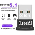 USB Bluetooth 5.1 Adapter Sänd musikmottagare Adapter