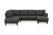 Trend Lyx U-Sofa med Divan Høyre - U-sofa Grå