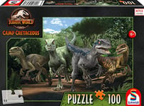 Schmidt Spiele Jurassic World Puzzle 100 pièces pour Enfants, 56436, coloré, Multicolore