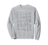 Cats Kittens And More Cat Doodles For Cat Kids Moms And Dads Sweatshirt