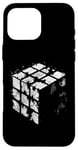 Coque pour iPhone 16 Pro Max Illustration de journal Magic Cube – Vintage Cube Lover