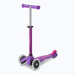 Sparkcykel Micro Mini Deluxe LED Grön Grå Rosa Silvrig Violett