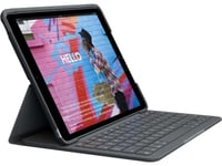 Logitech Slim Folio Bluetooth Keyboard Cover For Apple iPad 7/8/9th Gen